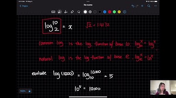 MATH 141 Precalculus 4.3 Logarithmic Functions