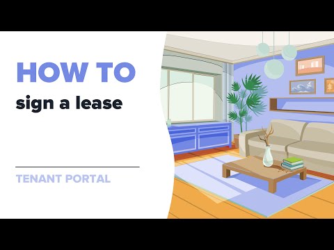 How to sign a lease (Tenant Portal)