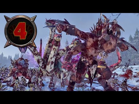 Видео: Битва за топоры - Таврокс прохождение за зверолюдов в Total War Warhammer 2 (кампания Вихря) - #4