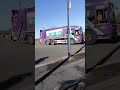 Honking garbage truck recycling, passing by, video for kids