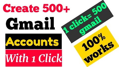 Create 500 Gmail Accounts With One Click Easily // Bangla Tutorial // Tech Tofu