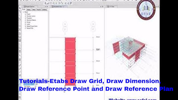 Tutorials-Etabs  Draw Grid, Draw Dimension, Draw Reference Point and Draw Reference Plan