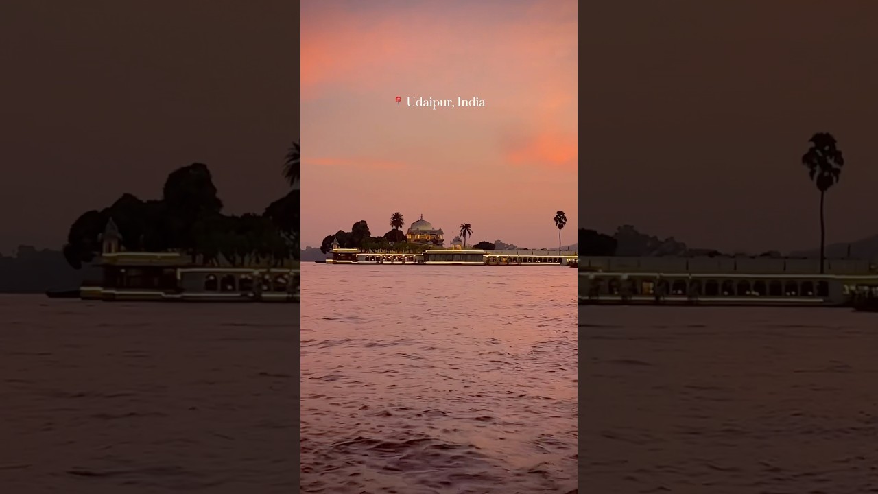 The side of India everyone should see #india #udaipur #udaipurtravel #indiatravel #travel #sunset
