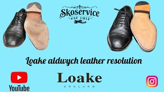 Loake 1880 aldwych resoled with swidish falken leather soles Profile