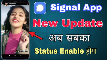 Signal App Status Update||signal app status kaise lagaye||signal app||