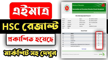 🔥এইমাত্র hsc 2021 এর রেজাল্ট প্রকাশিত হয়েছে || সবাই জলদি দেখে নিন || hsc result 2021