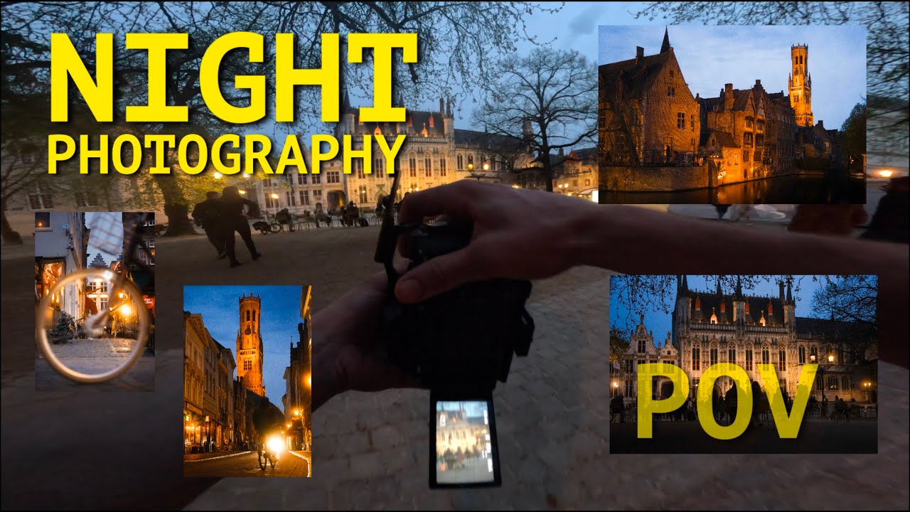 Night Photography Through Bruges, Belgium // Sony A7iv ed Luminar Neo ...
