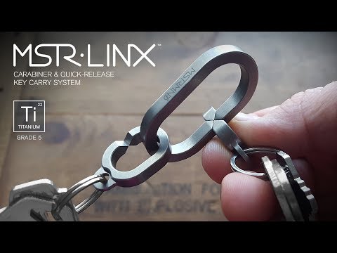 MSTR LINX™ (Master Links) - Titanium Carabiner & Quick-Release Key Carry System