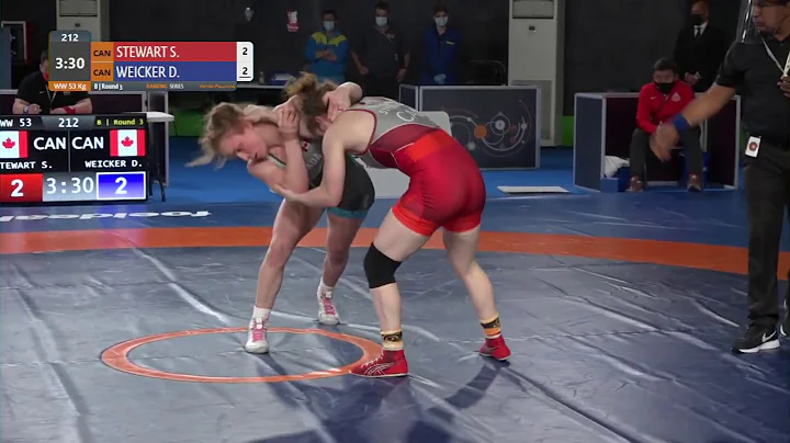 Round 3 WW - 53 kg: S. STEWART (CAN) v. D. WEICKER...