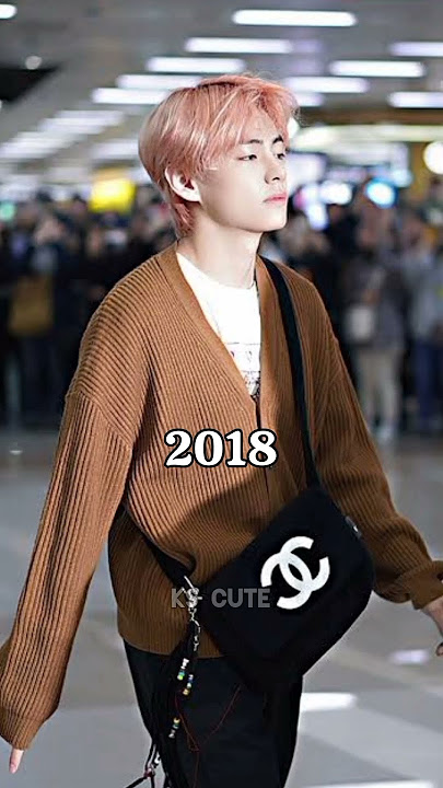 BTS V Airport fashion 2014 to 2023💜💜💜💜💜