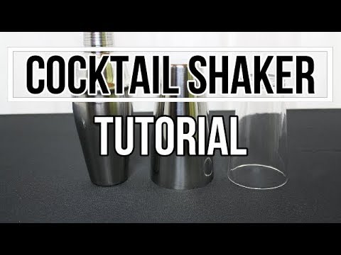 Cocktail Shaker richtig benutzen, Boston Shaker öffnen, Cocktail Shaker Tutorial zum Cocktail mixen