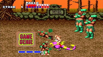 Golden Axe Game Genie (Mega Drive)