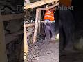 His first time to blast the coal mining #viral #shortvideo