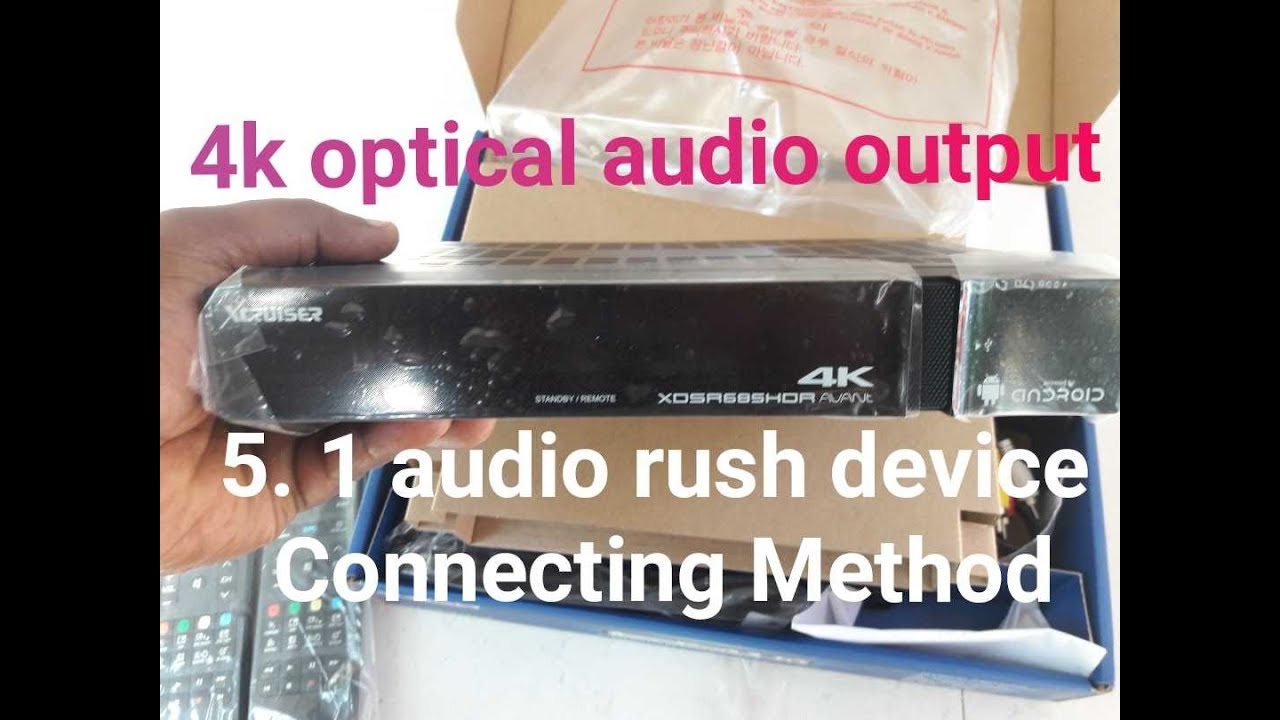 4K xcruiser 685 satellite Receiver optical Audio YouTube