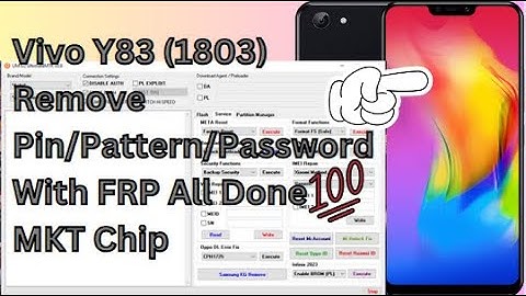 VIVO Y83 (1803) Unlock Pin/Pattern/Password ETC Via UMT Tool New Version Without Test Point 🤩🤩👏🏻