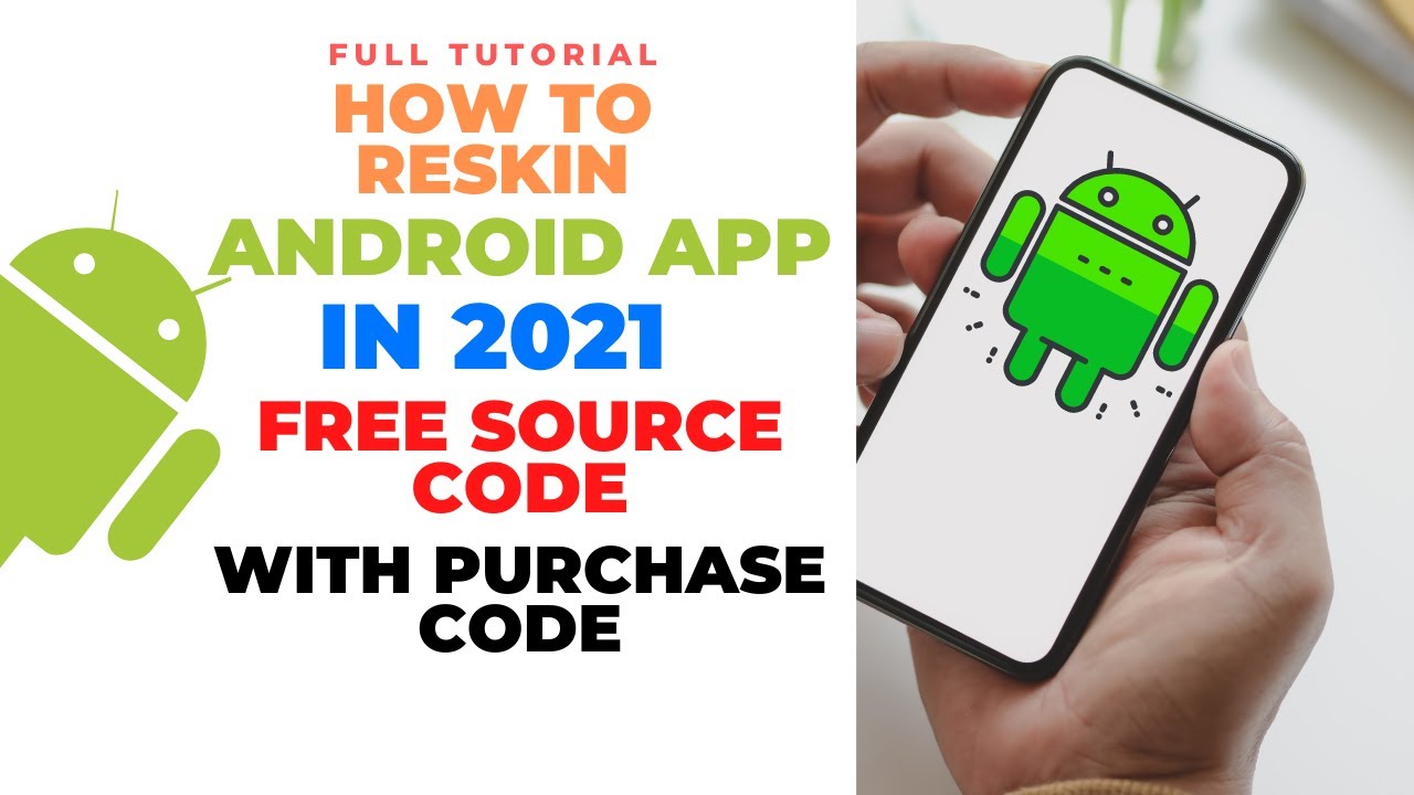 How To Reskin Android App In Android Studio In 2021| Android App ...