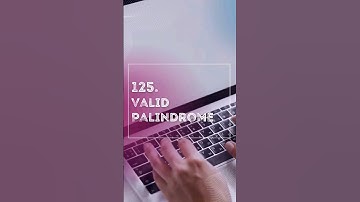 Palindrome 101 ✅✅ #algomadeasy