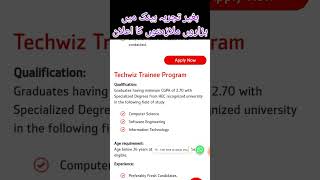 bank Alfalah jobs for fresh graduates #alfalahjobs