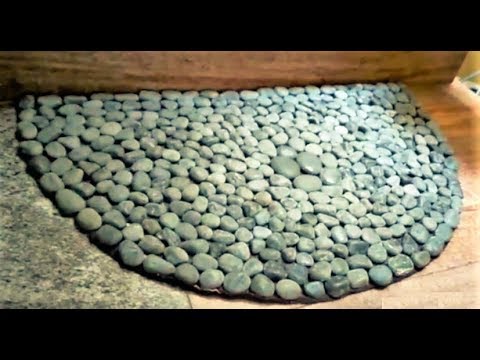 Diy Convert Old Door Mat To Beautiful Stone Mat Floormat