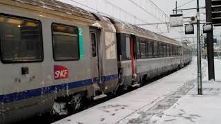 Départ Ter Chambery Sous La Neige