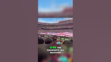 Washington Redskins Commanders National Anthem Game Opener