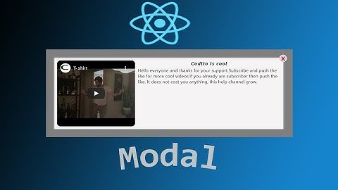 React modal
