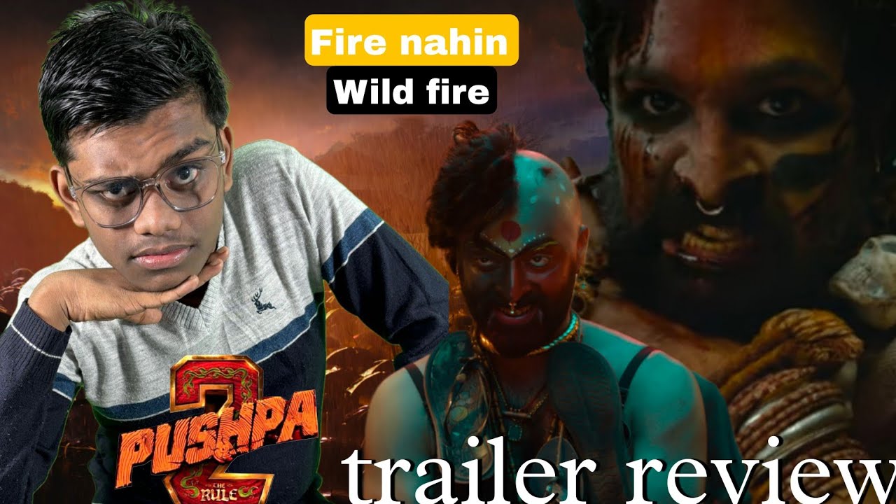 fire nahin wild fire || Pushpa 2 trailer review || Pushpa 2 trailer