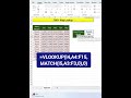Two-Way VLOOKUP in 30 Sec! | VLOOKUP with MATCH – Quick | VLOOKUP 2D Trick – Excel Shorts #excel