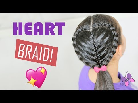 Fluffy Heart Braid | Valentine's Day Hairstyle - Cute Girls Hairstyles