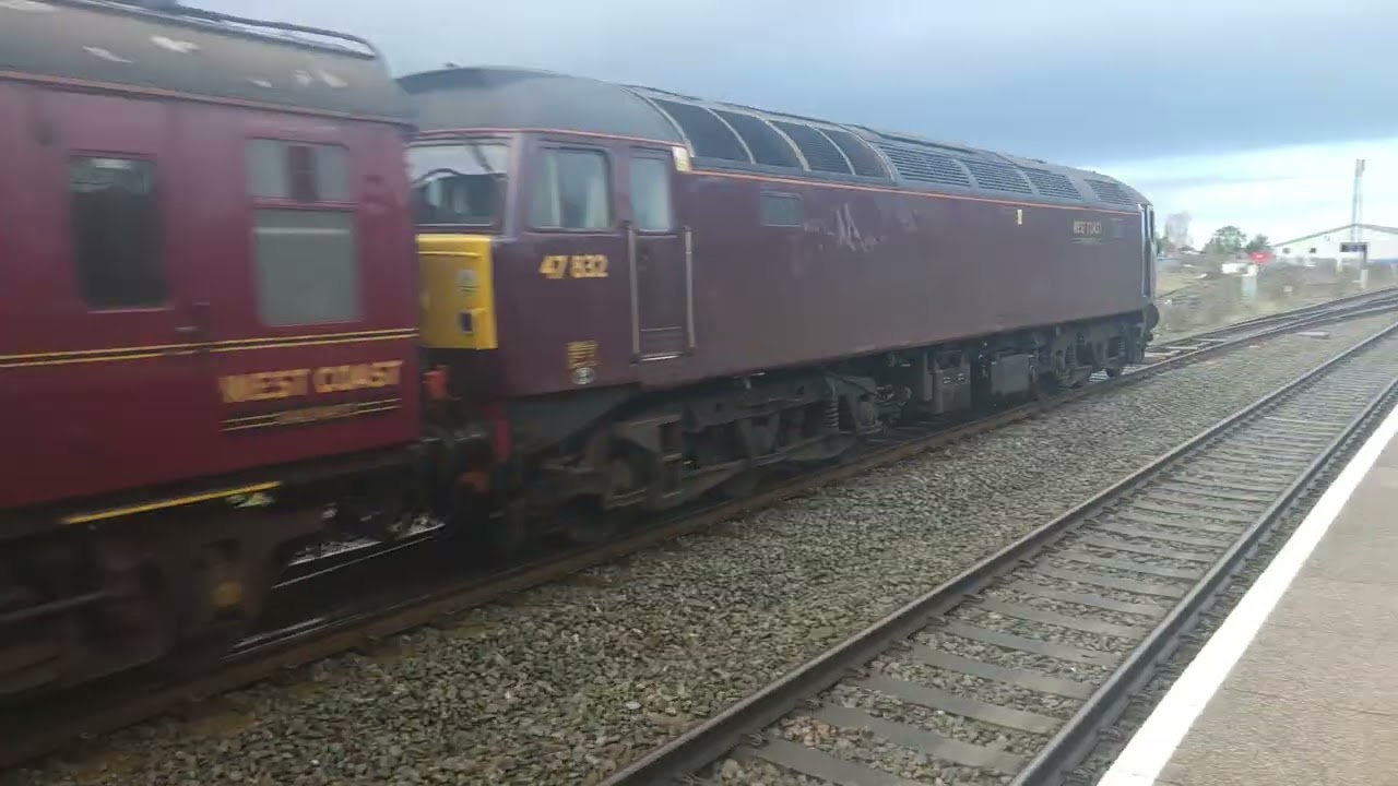 5z47 Totnes to Carnforth 47832 at Bridgwater 28/1/26