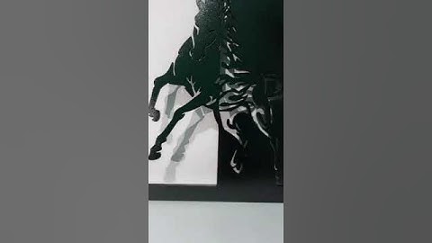 #shorts more satisfying, BLACK HORSE DIY WALL ART, WOODEN ART, INTERIOR DESIGN #lasercutting MANDALA