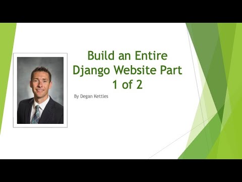 Django Website with Database Tutorial Part 1 - YouTube