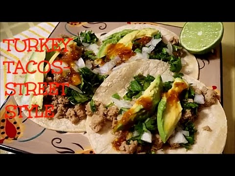 GROUND TURKEY TACOS-STREET STYLE