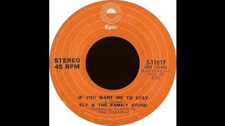 SLY & THE FAMILY STONE: "IF YOU WANT ME TO STAY [Tim McAllister ReWork] chords