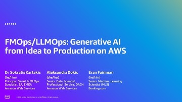 AWS Summit London 2024 - FMOps/LLMOps: Generative AI from idea to production on AWS (AIM309)