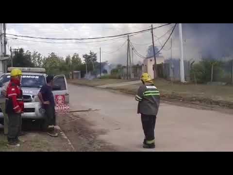 Incendio en la empresa Aires del Norte, en el Parque Industrial de Tirol, Chaco