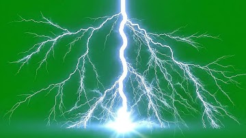 Realistic Lightning Strike Green Screen Footage for Intense Storm VFX