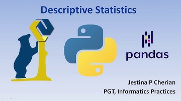XII Informatics Practices - Pandas Descriptive Statistics | Aggregate Functions