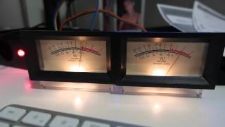 VU Meter Board Rev.2 Test with Larger Meters