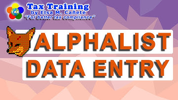 BIR Alphalist Data Entry and Validation Module