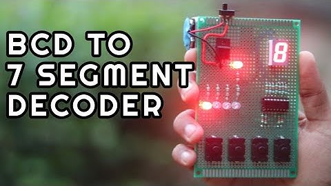 How to make a BCD to 7 SEGMENT DECODER | Step by Step Guide | CD4511 IC