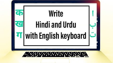 How to type hindi and urdu in laptop pc