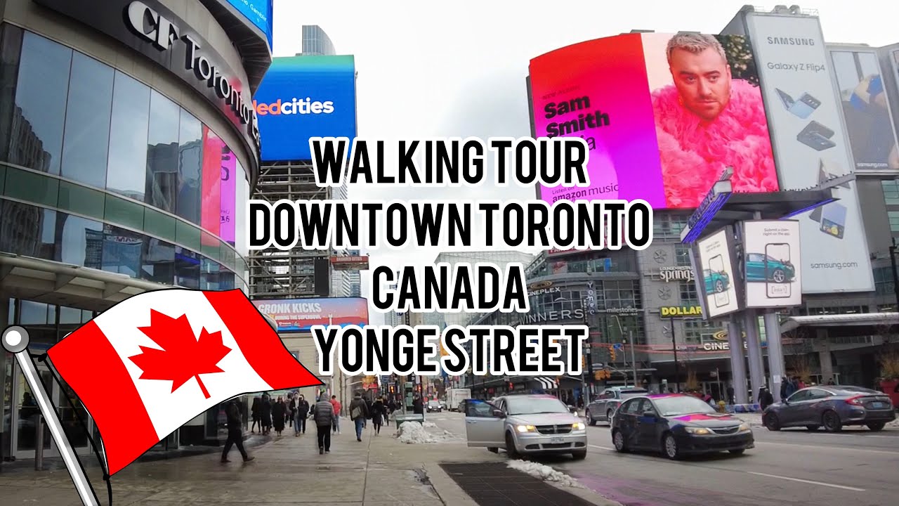 walking tour | Downtown Toronto | Yonge Street | Saturday,January,2023