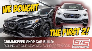 Picking up our ALL NEW 2022 WRX's and installing the first mods!