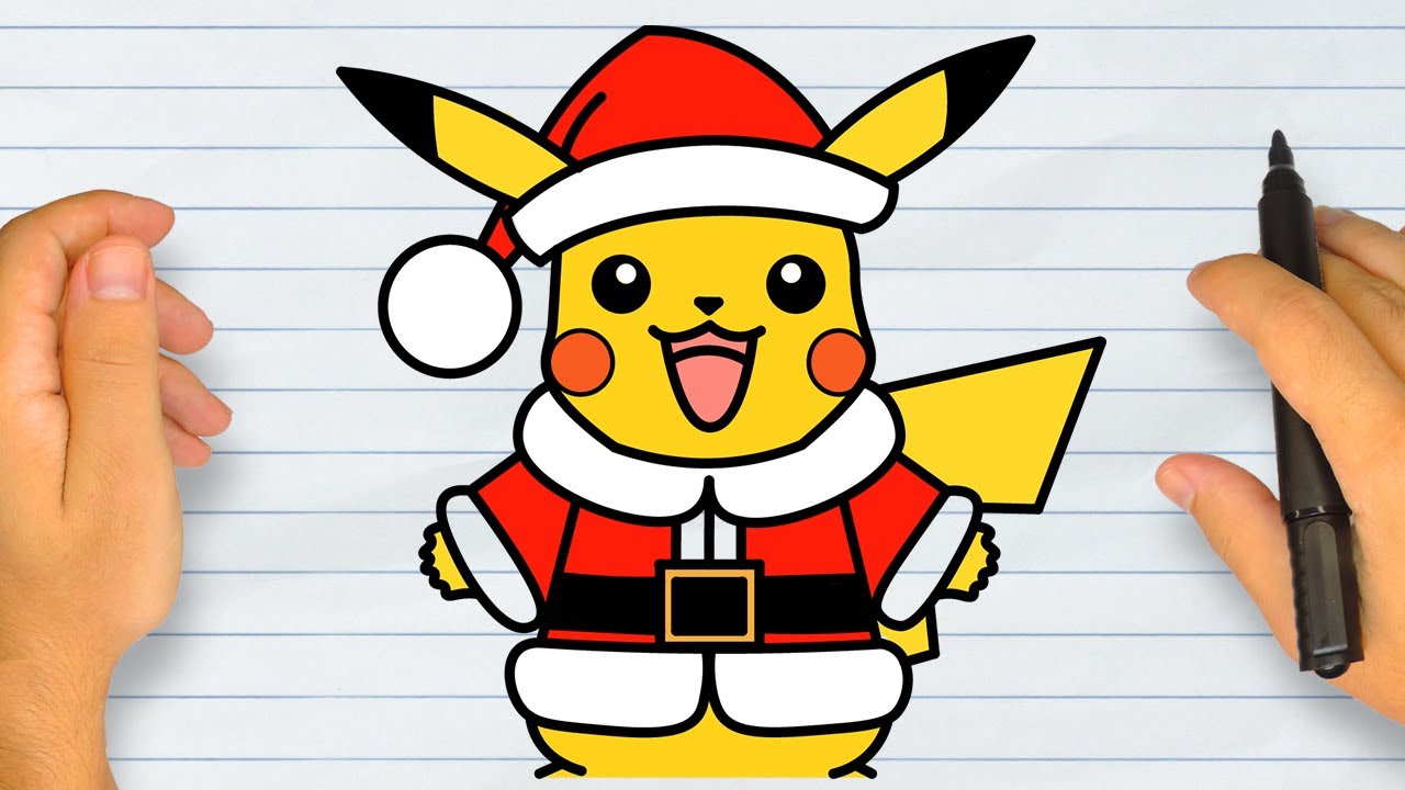 HOW TO DRAW CHRISTMAS PIKACHU Step By Step Simple And Easy YouTube how-to-draw-christmas-pikachu-step-by-step-simple-and-easy-youtube