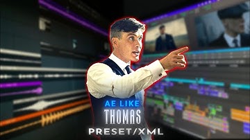 Ae Like Alight Motion Preset | Thomas Edit | Starly (Slowed) Xml Link 🔗 👇🏻[Mobile Edit 📱]