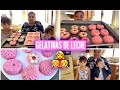 COMO HACER UNAS GELATINAS DE LECHE MUY FACIL Y RAPIDO😋COCINANDO CON MIS HIJAS👩‍👧‍👧