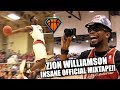 Zion williamson insane official mixtape  shuts the gym down in front of osn