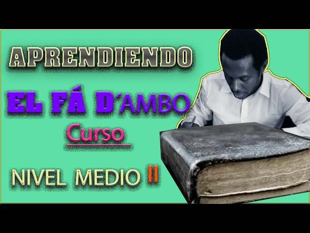 CURSO DE LENGUA ANNOONESA  FA D'AMBO. Lección 5