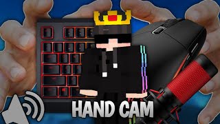 Keyboard+Mouse Minecraft(ASMR WITH HAND CAM)|Hypixel-Bedwars|